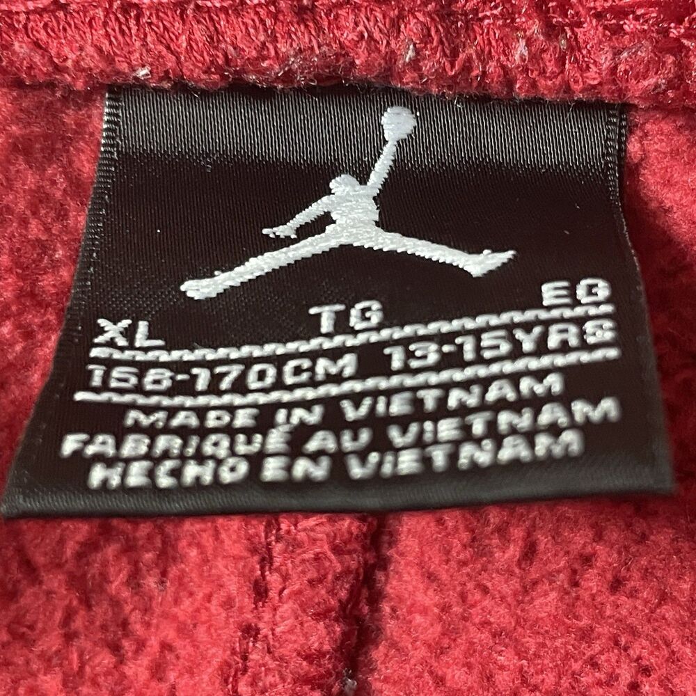 Nike Air Jordan Sweatpants Boy's XL 13/15 Yrs Red With Black Jumpman - Picture 2 of 2